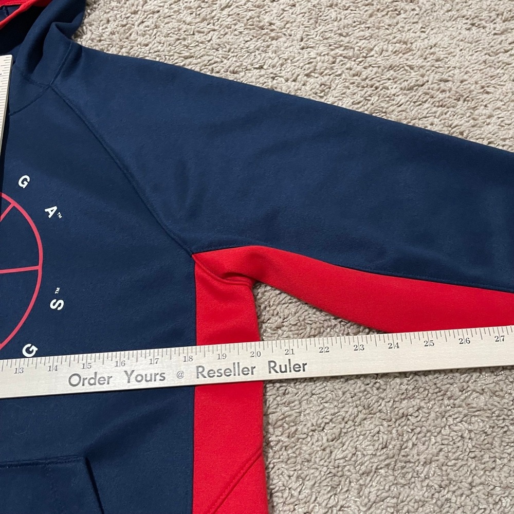 Gonzaga University Bulldogs Hoodie Mens Small Navy Blue Red Nike Basketball - Picture 11 of 12